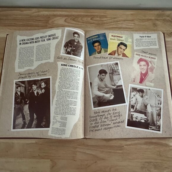 ELVIS ALBUM 1991 COLLECTOR'S BOOK HARDCOVER  9 3/4"x12 1/2"-320 PGS--EXC. COND. - Picture 6 of 6